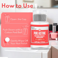 RAPID PROTECTANT acetona 100% para quitar gel y esmalte.