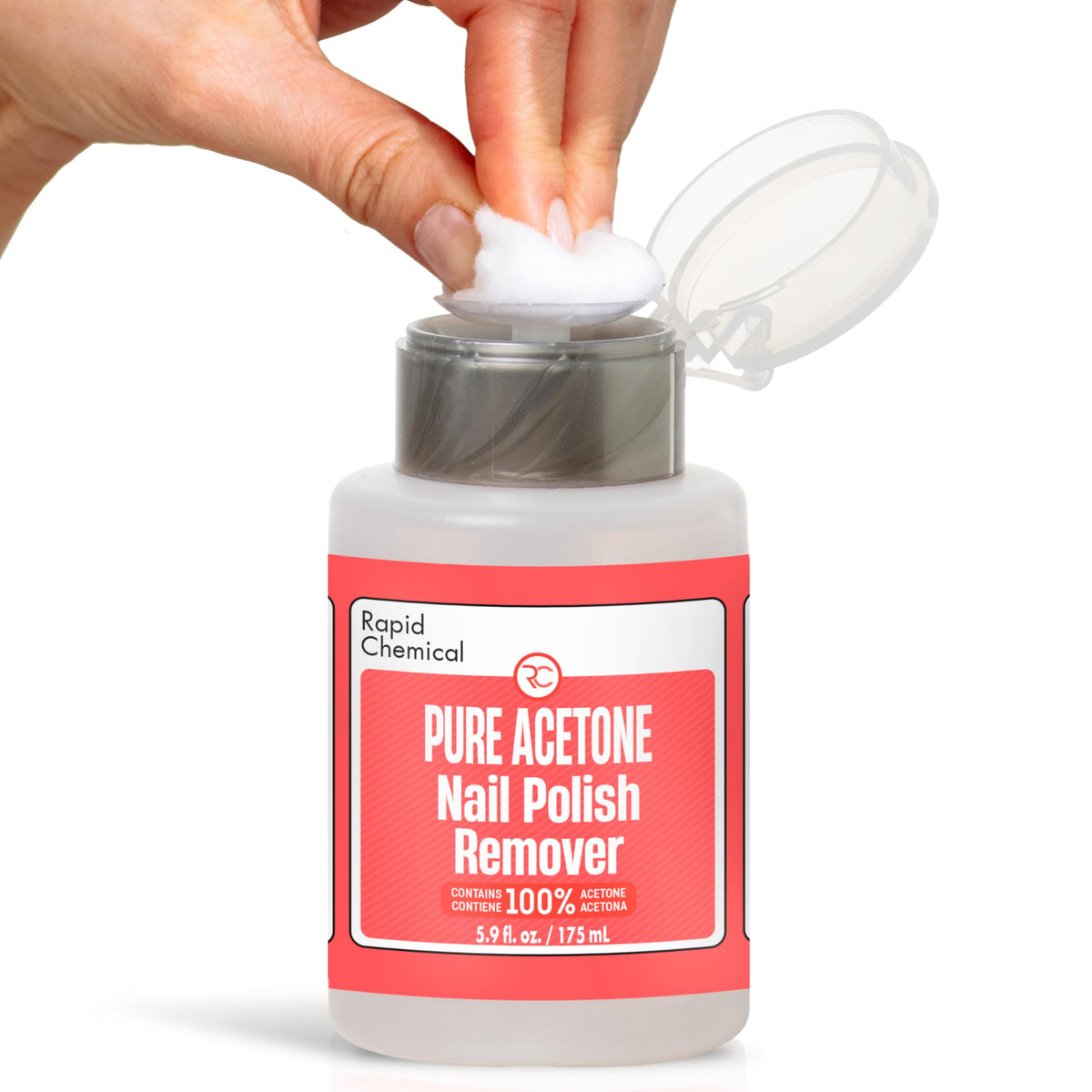 RAPID PROTECTANT con bomba integrada para remover esmalte sin derrames.
