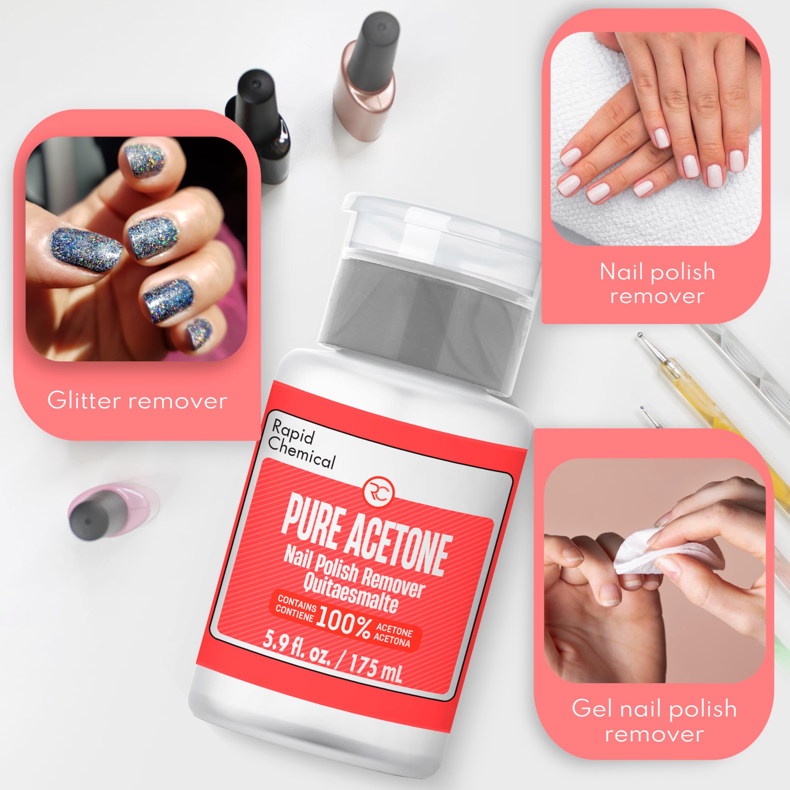 RAPID PROTECTANT dispensador facilita aplicación limpia con algodón.