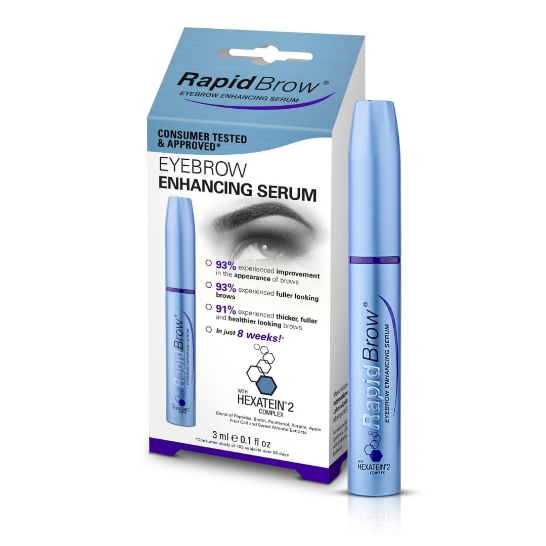 RapidBrow applicator brush close-up for precise, easy application