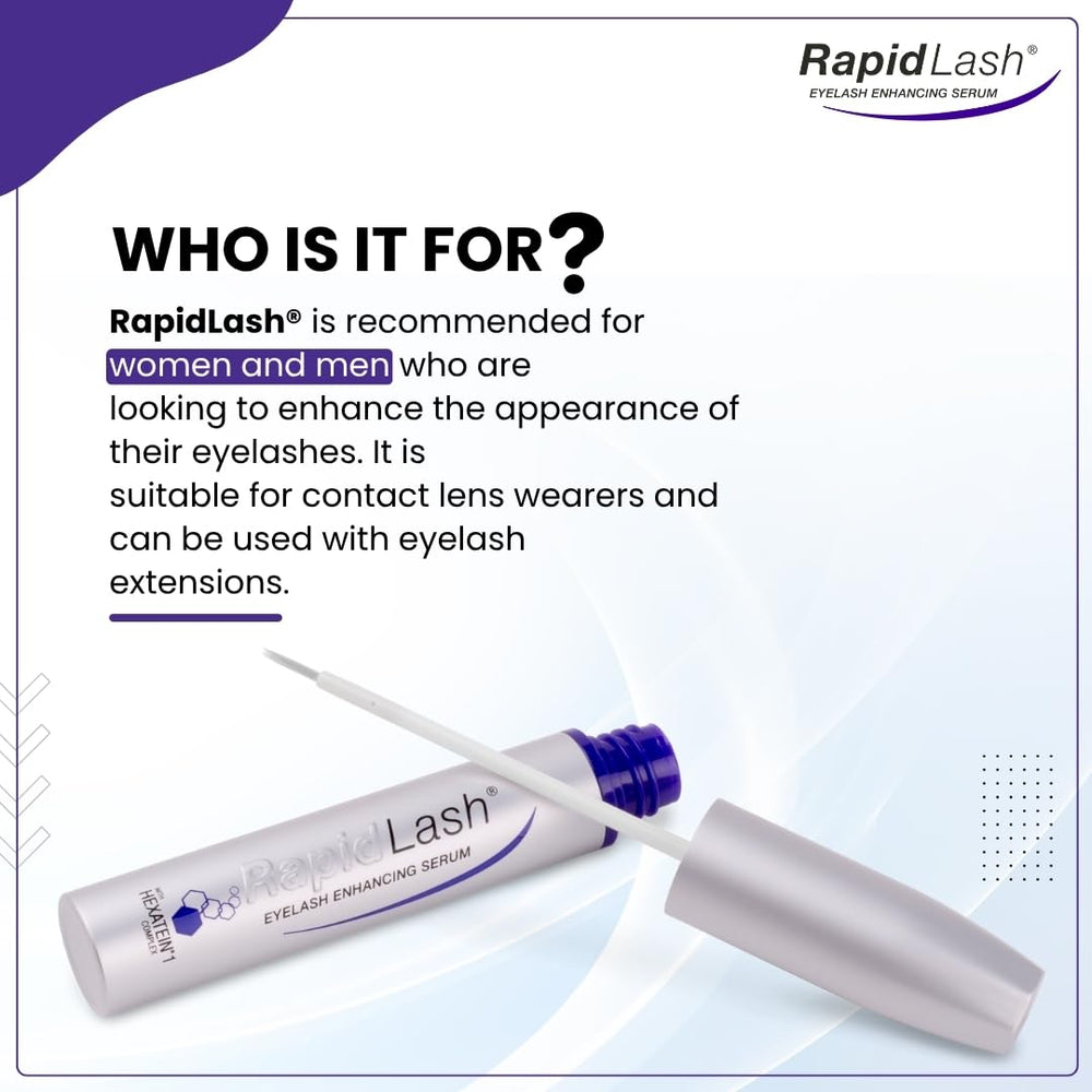 RapidLash daily beauty boost suggesting enhanced lash appearance