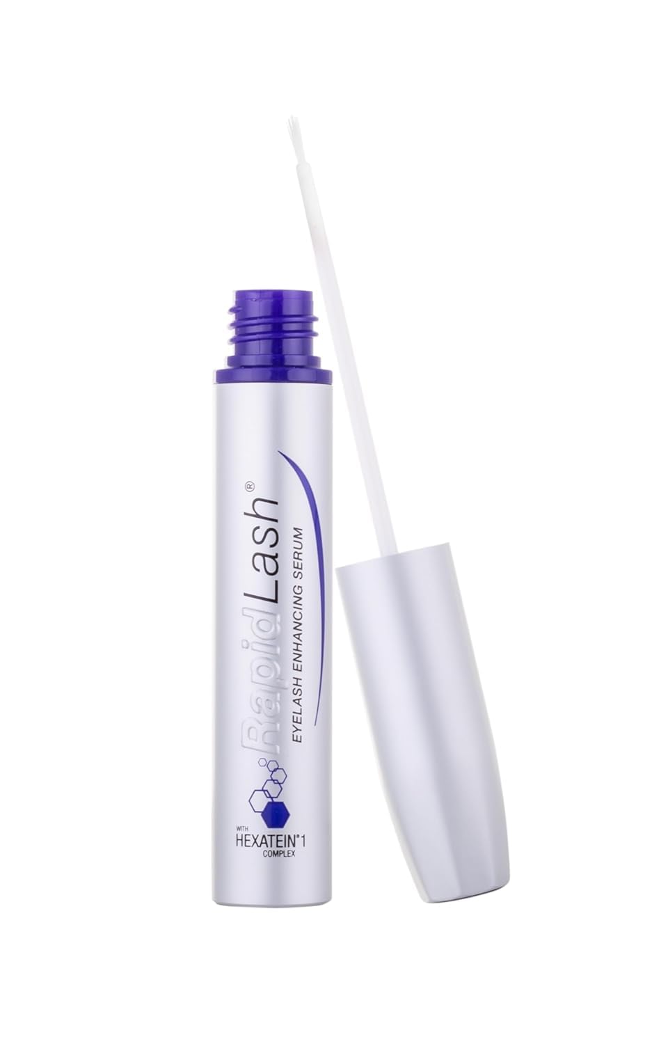 RapidLash Eyelash Serum bottle pour for easy nightly conditioning