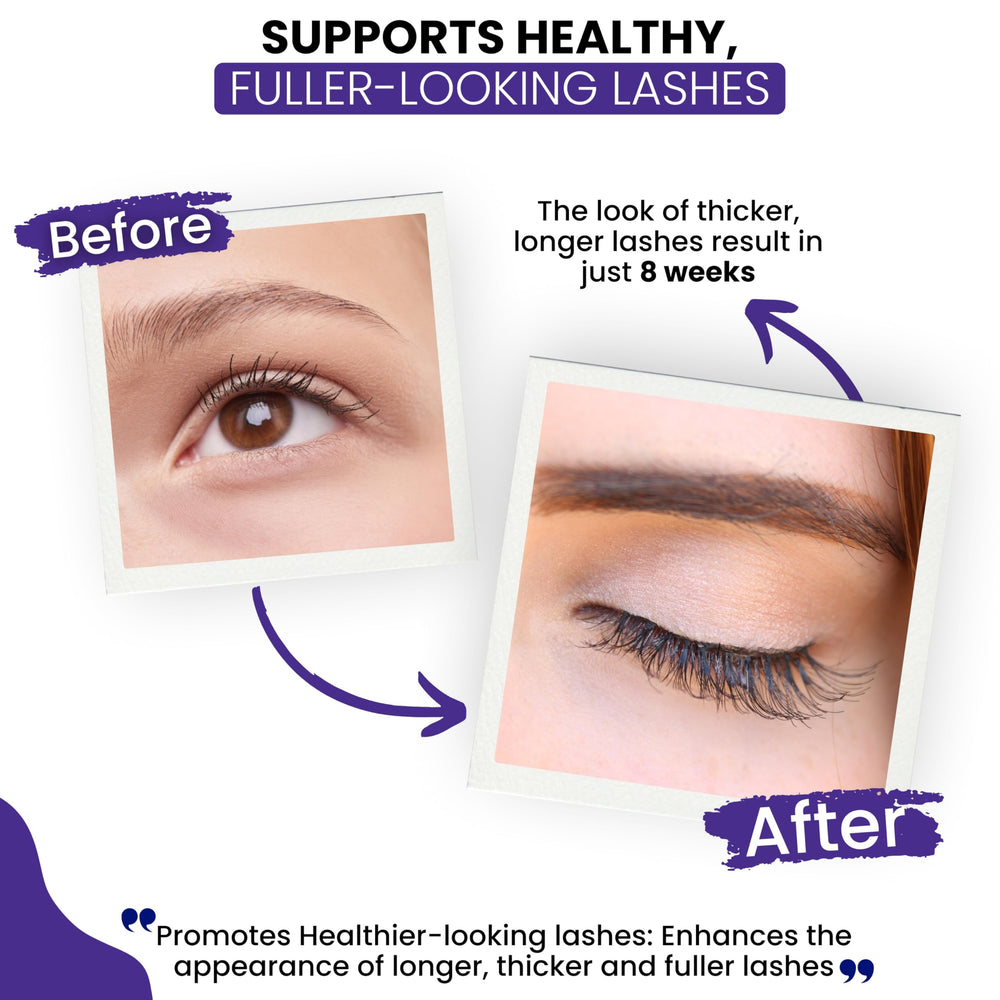 RapidLash lashes hydrated and nourished by conditioning actives