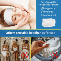 RAQEHO individually packaged headbands for clean use