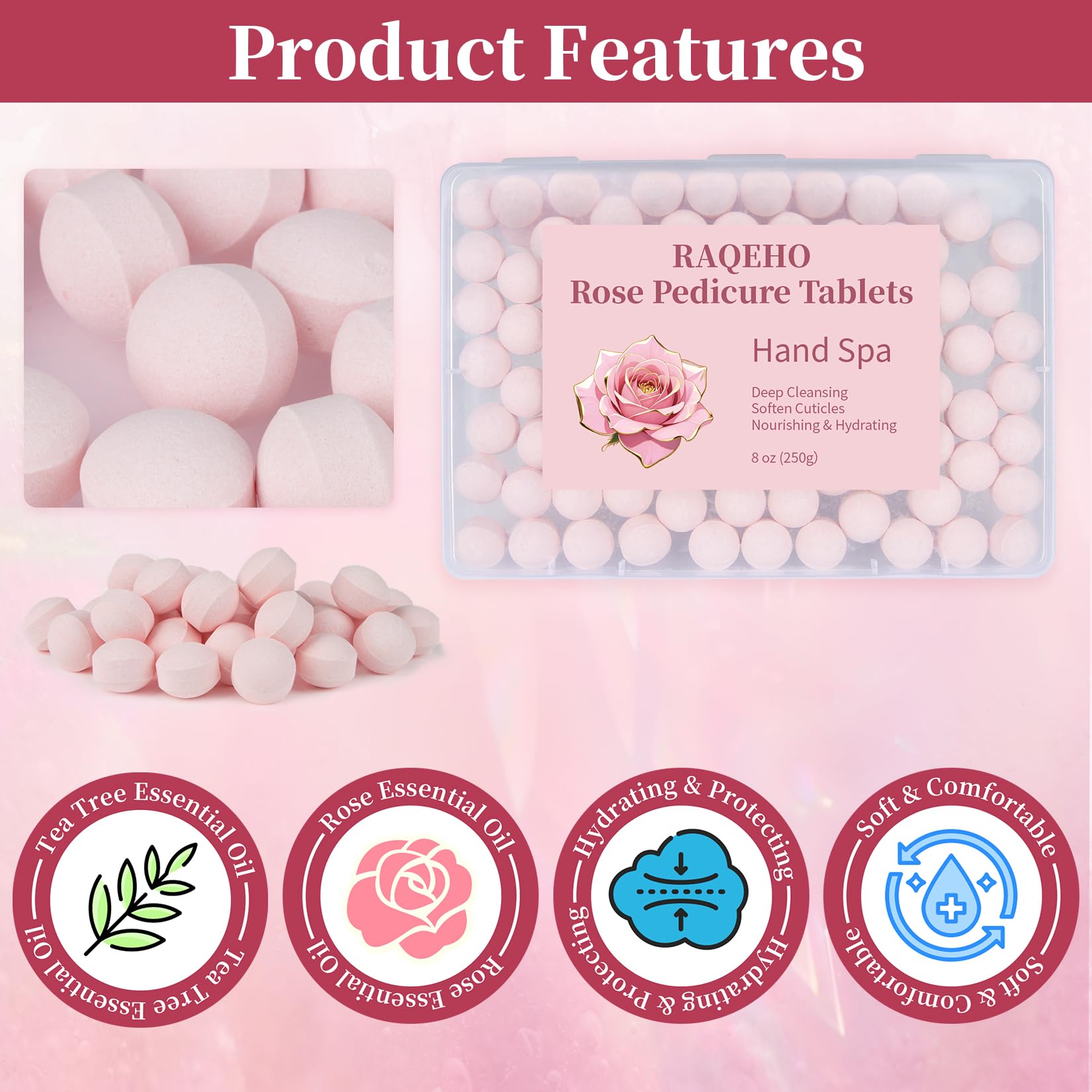 RAQEHO Hand soak setup demonstrates easy home pampering with moisture