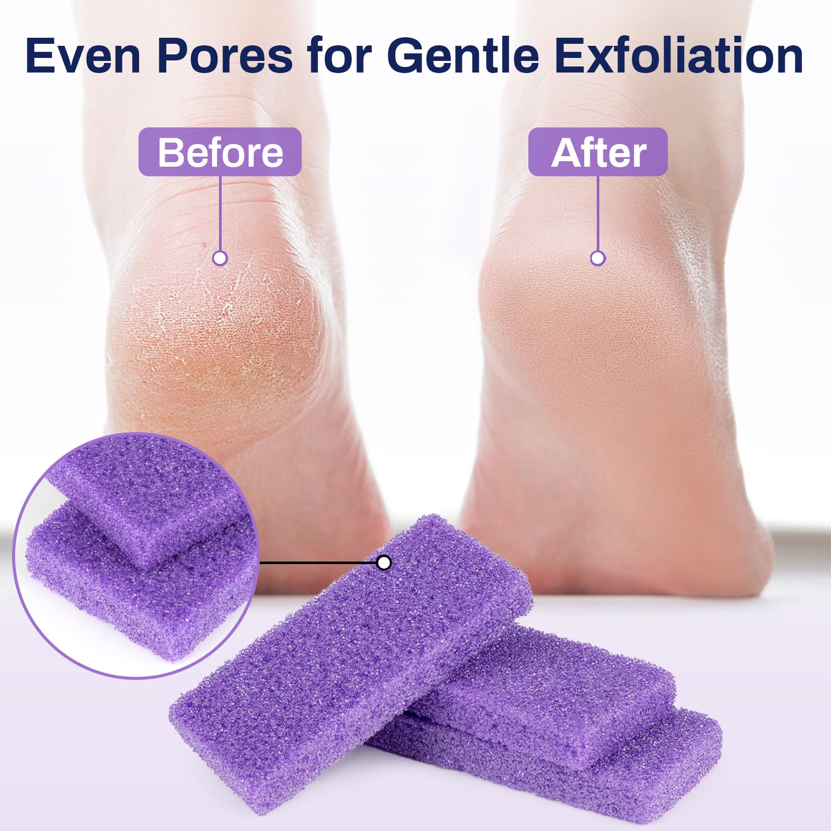 RAQEHO pumice stone rinse shows quick cleaning