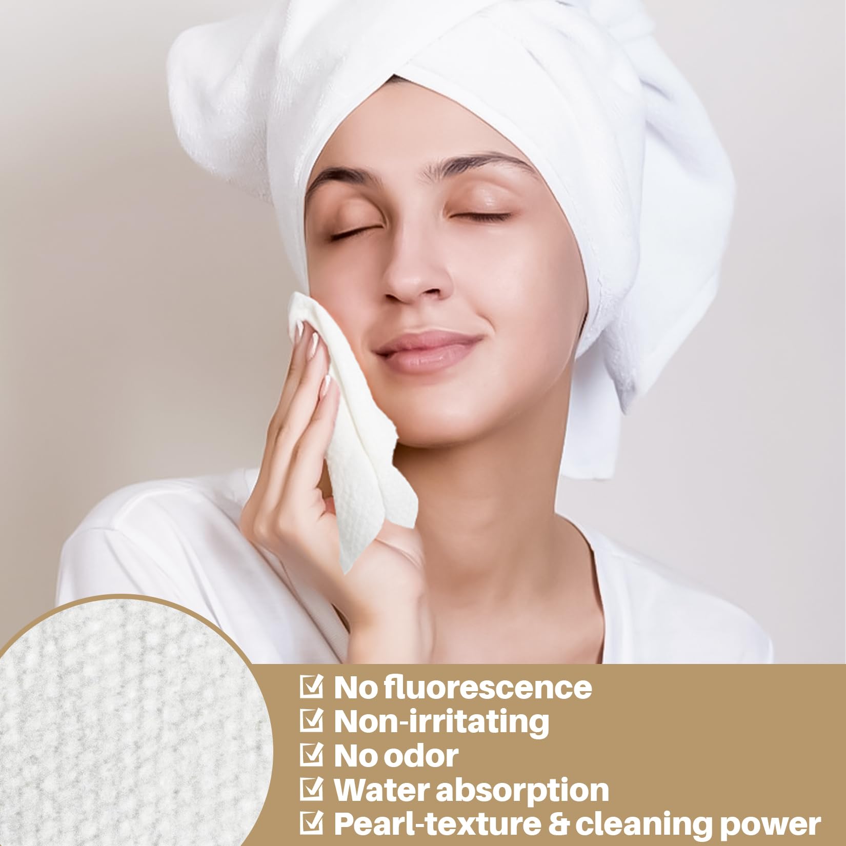 RAQEHO toalla portátil para bolso, lista para uso facial en emergencias.
