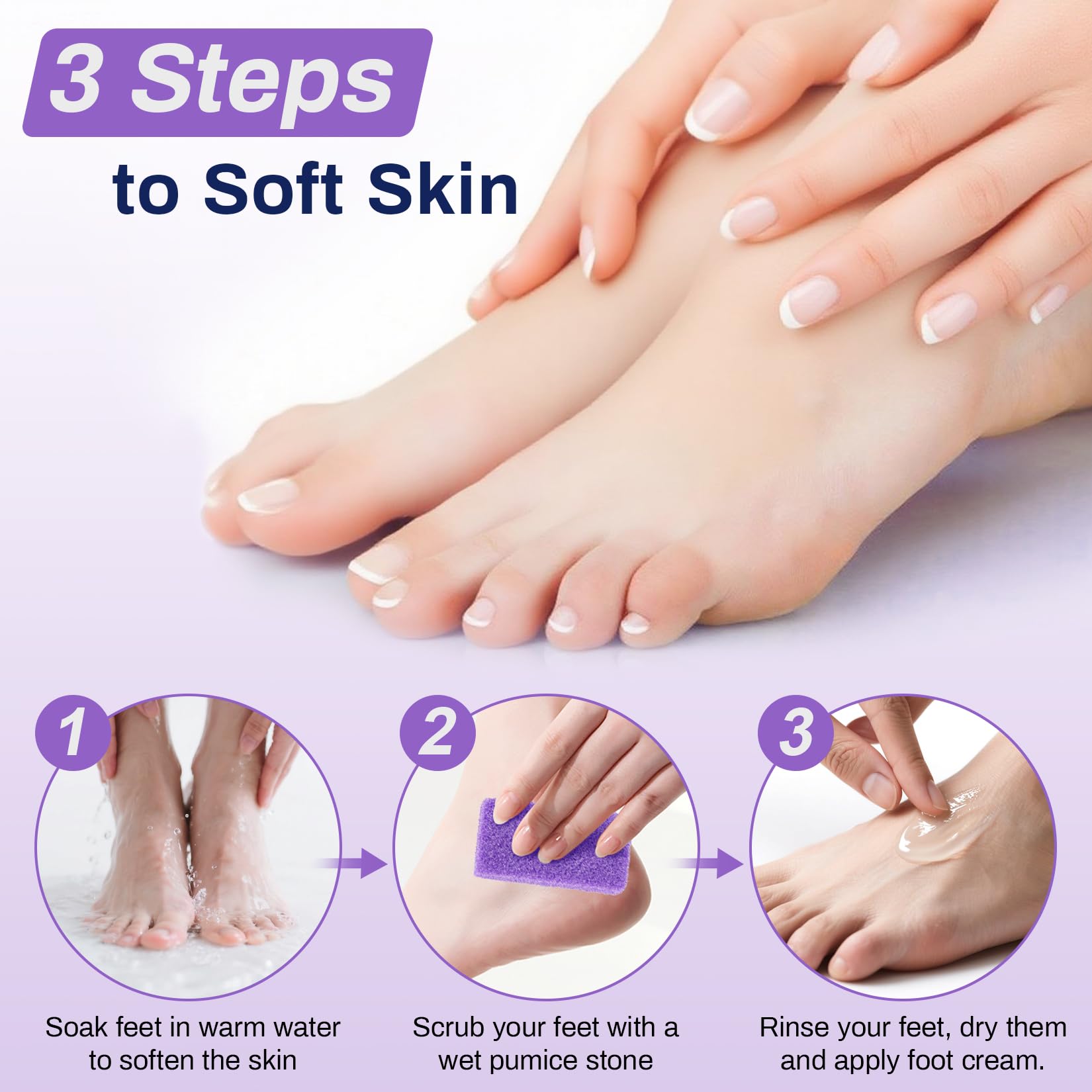 RAQEHO travel-friendly foot scrubber ready for trips