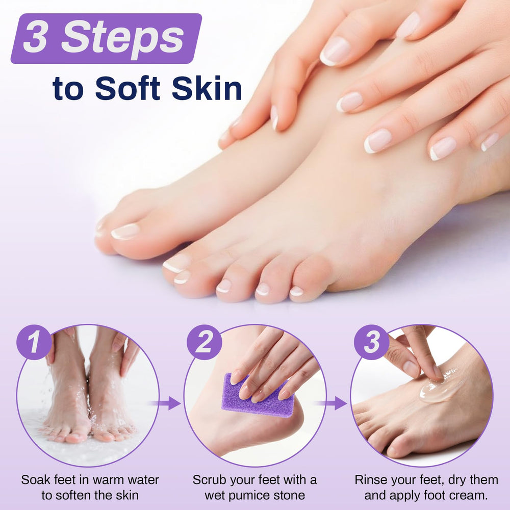 RAQEHO travel-friendly foot scrubber ready for trips