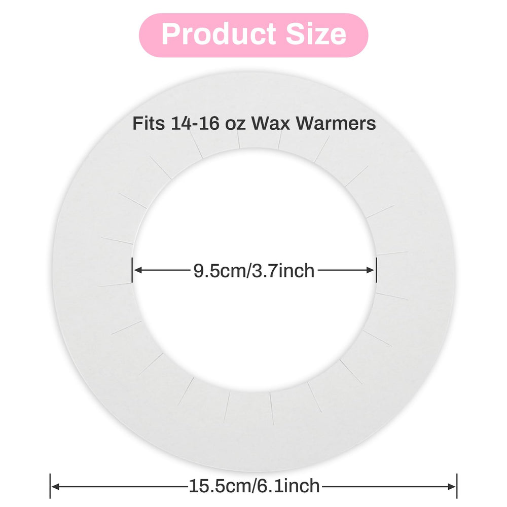 RAQEHO wax collars inner ring aligns with pot, ensuring secure fit.