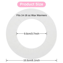 RAQEHO wax collars inner ring aligns with pot, ensuring secure fit.