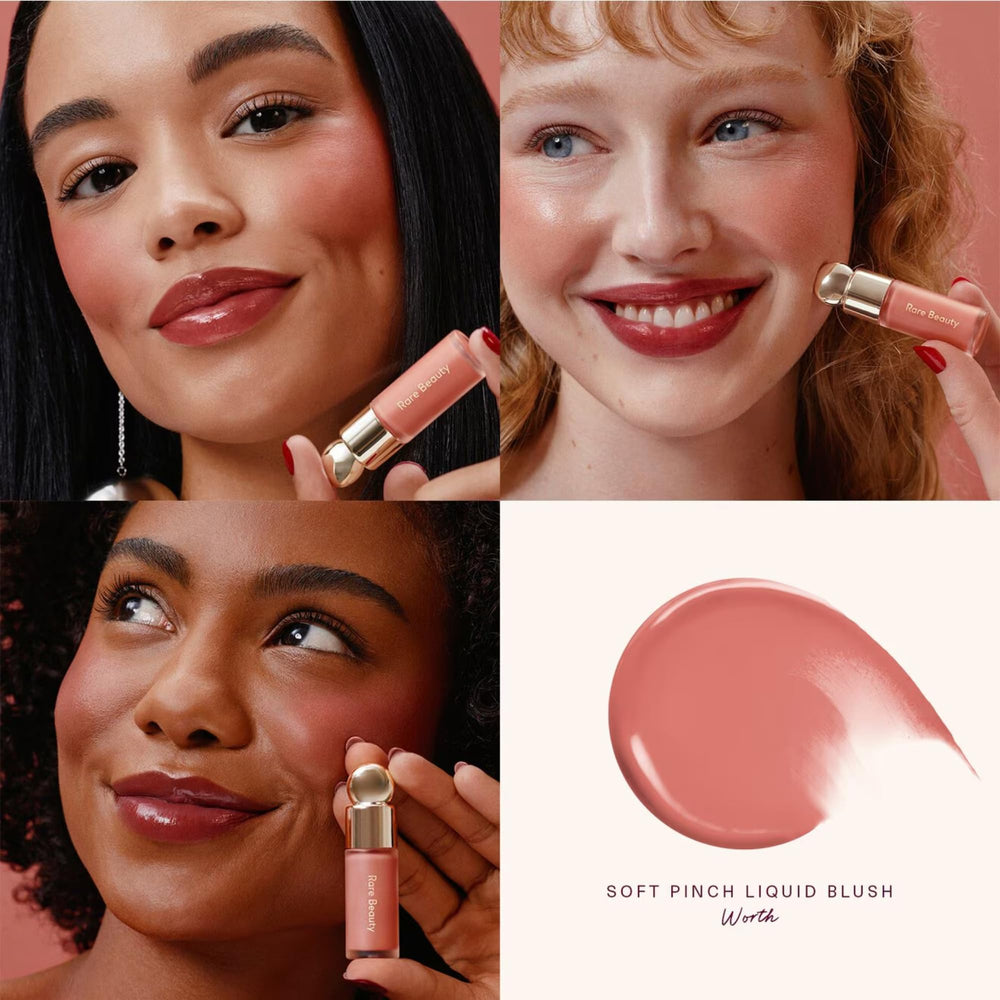Rare Beauty Soft Pinch Cheek & Lip Trio display for daily makeup routine