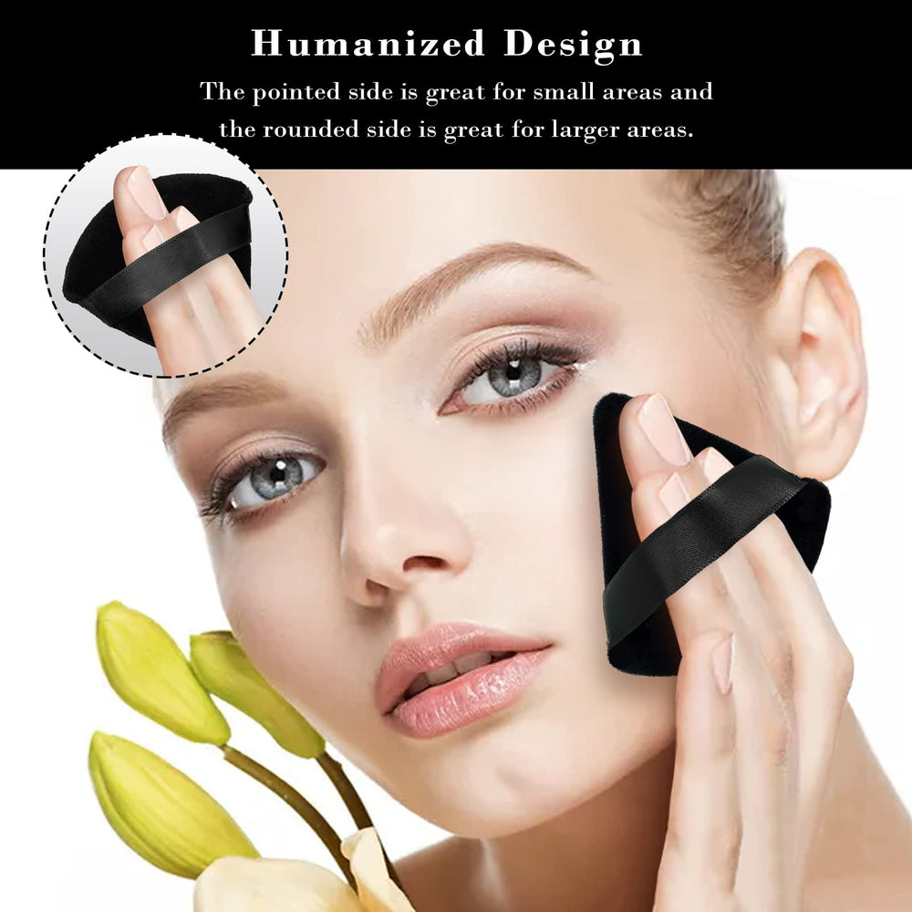 rareius triangular puff suitable for both dry and wet cosmetics like foundation and powder