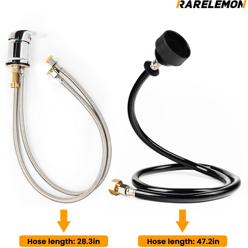RARELEMON ergonomic faucet handle improves comfort during long washing sessions.
