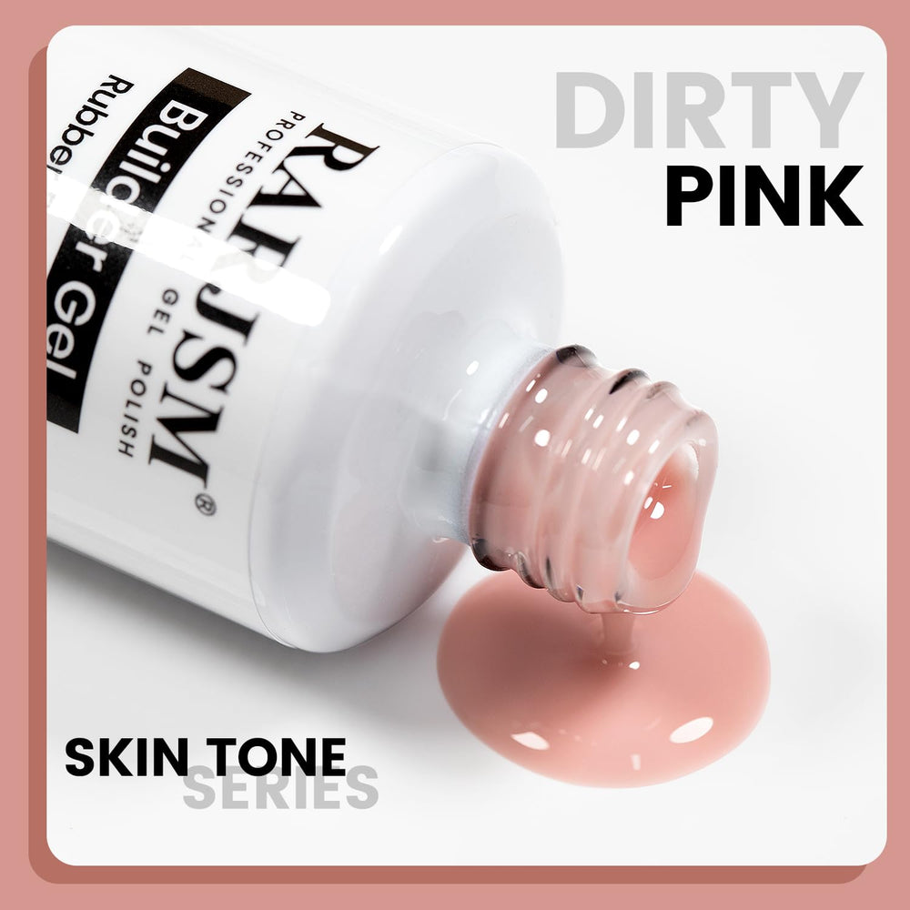 RARJSM 15ml nude pink base coat bottle ready for French manicure.
