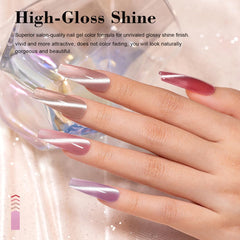 RARJSM brillo diamante magnético realza reflejos en las uñas.