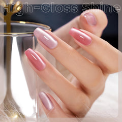 Esmalte ojo de gato lila claro de RARJSM, acabado luminoso