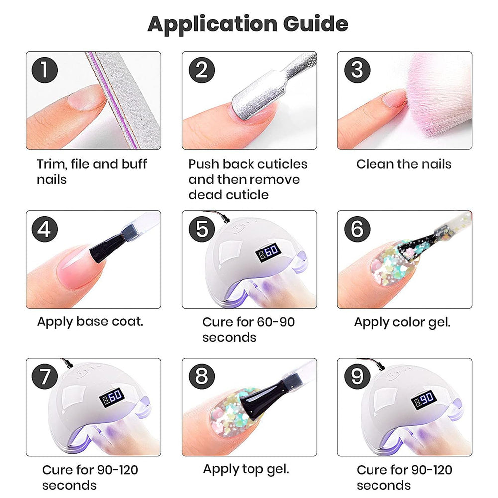 RARJSM Glitter Gel para arte DIY: ideal para decorar uñas en casa