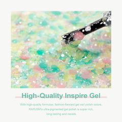 RARJSM Glitter Gel Iridiscente: efecto que captura la luz