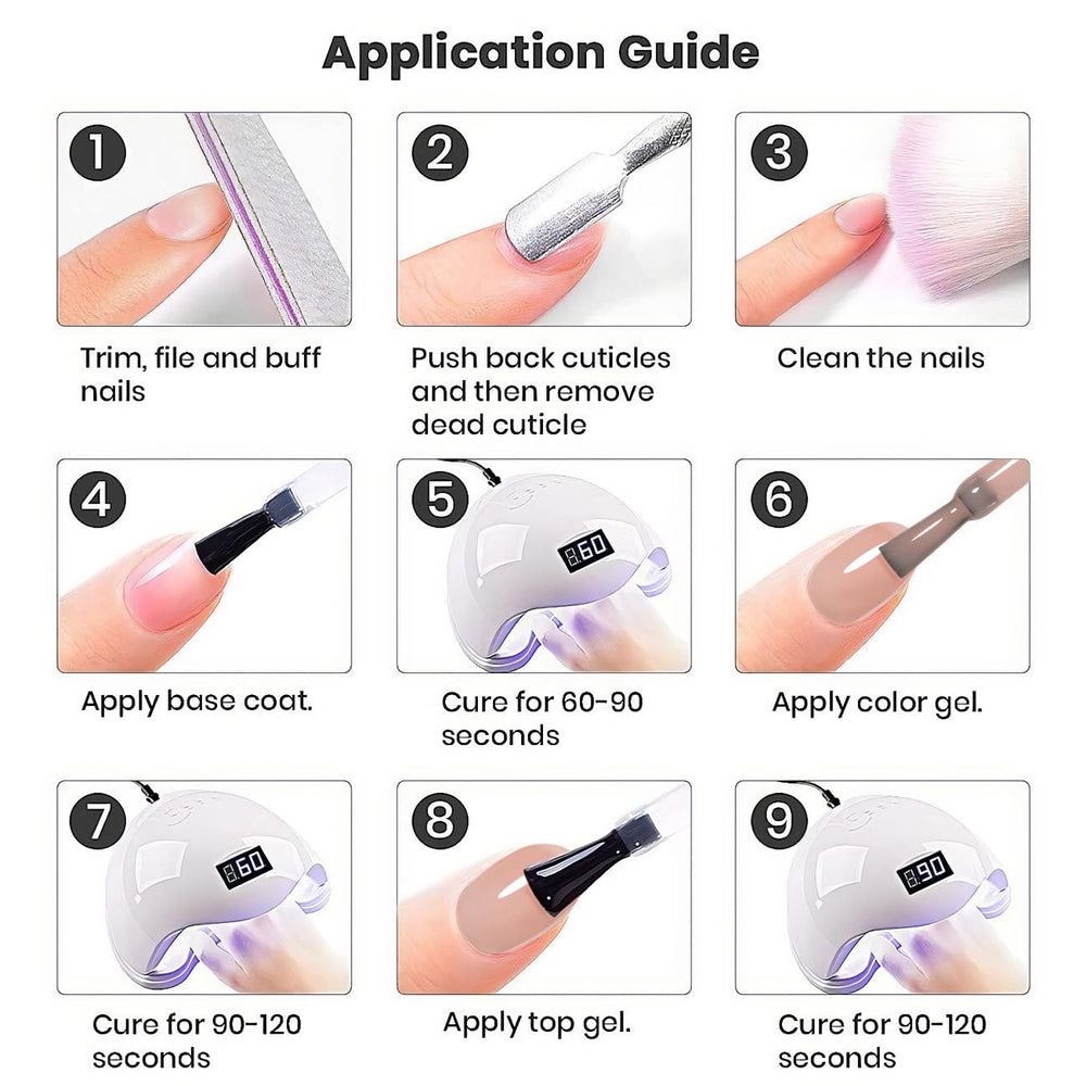 RARJSM Home salon ready; easy DIY manicure with salon-quality results.