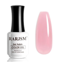 RARJSM Nude Jelly Gel Cotton Candy Pink bottle showing neutral nude shade for daily wear