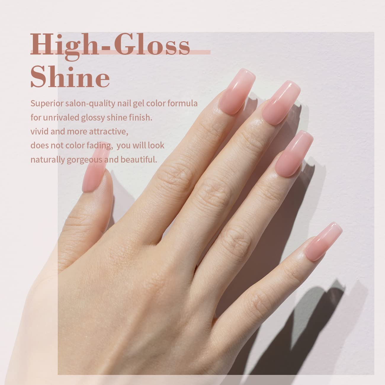 RARJSM nude pink gel nail look with buildable layers