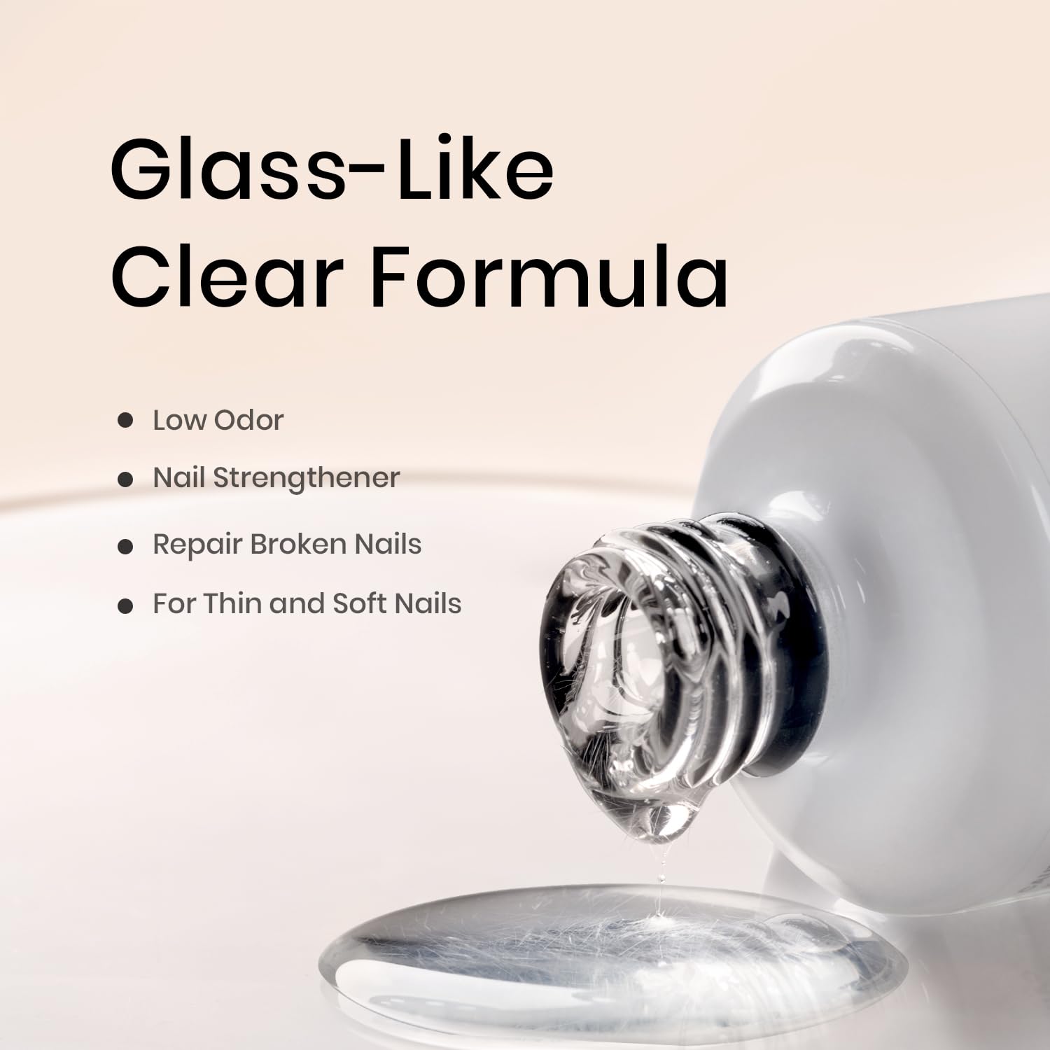 RARJSM UV LED curing base gel requires lamp to set for durable results.