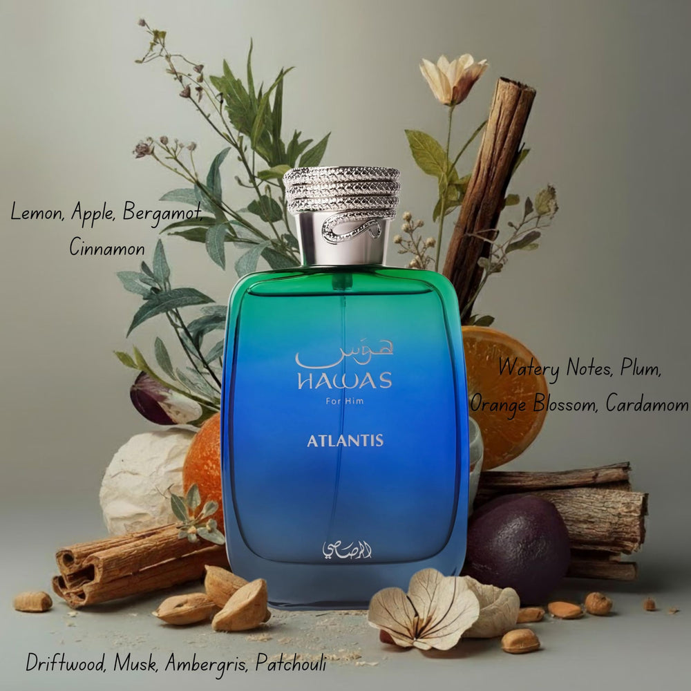 RASASI Hawas Atlantis packaging box, premium presentation for gifting