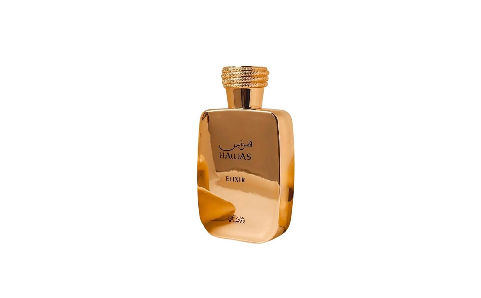 RASASI Hawas Elixir close-up emphasizing warmth and elegance for evening occasions