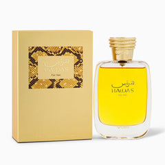 RASASI Hawas for Her bottle top view emphasizing sleek silhouette for gifting