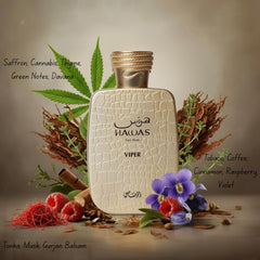 RASASI Hawas Viper heart notes blend tobacco and coffee for depth.