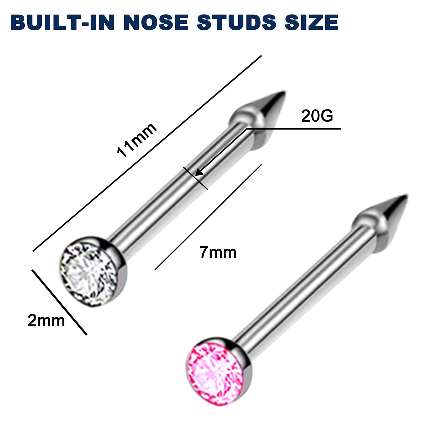 RASDDER 4-pack nose piercing kit offering convenient family use.