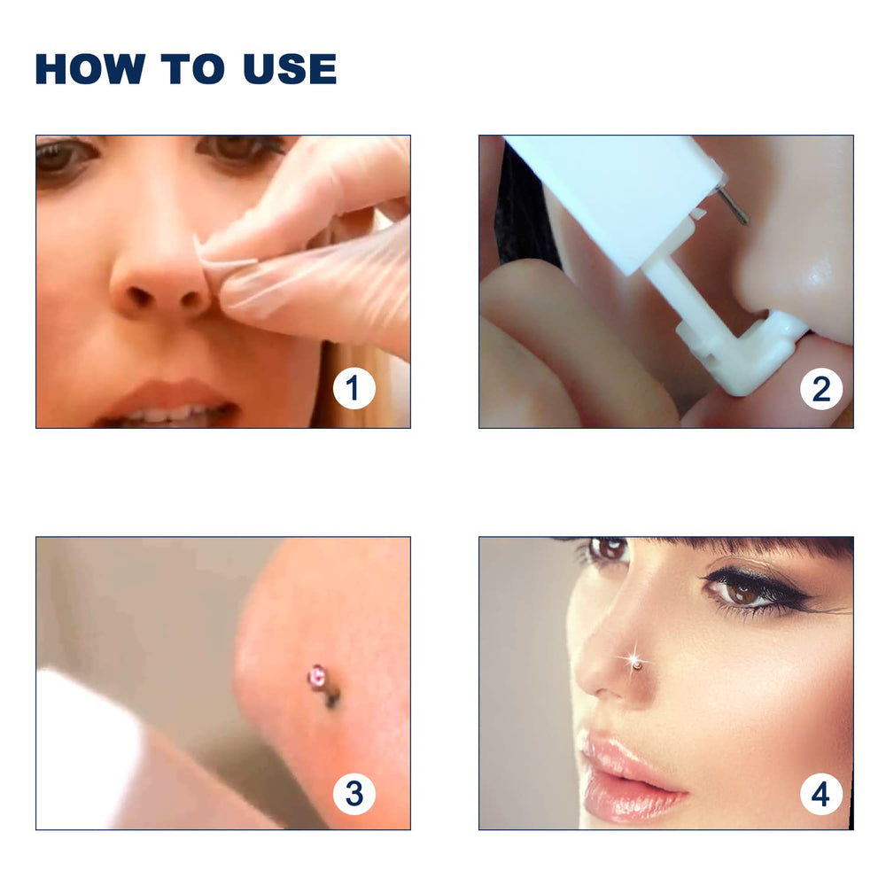 RASDDER disposable nose piercing kit for mess-free single-use sessions.