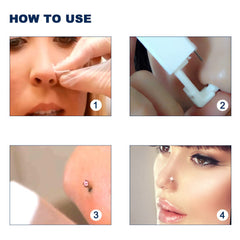 RASDDER disposable nose piercing kit for mess-free single-use sessions.