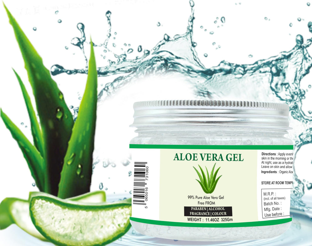 Aplicación del gel de Aloe Vera Raslok en el cabello para hidratación y brillo.