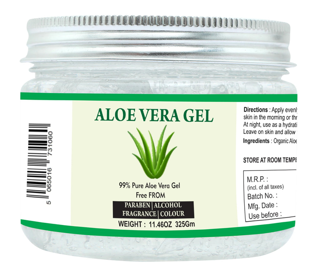 Raslok Aloe Vera Gel en botella, hidratación duradera para piel y cabello.