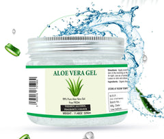 Textura suave del gel de aloe vera para piel seca o sensible.