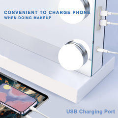 Ratsamee vanity mirror USB charging port to power devices