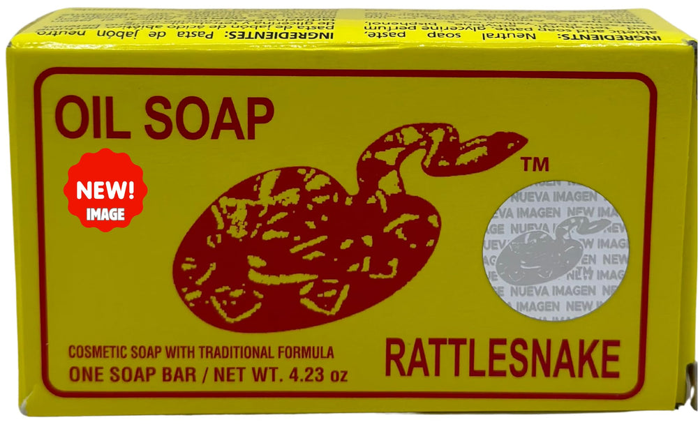 Rattlesnake Oil Soap bar featuring minerals for balanced skin.