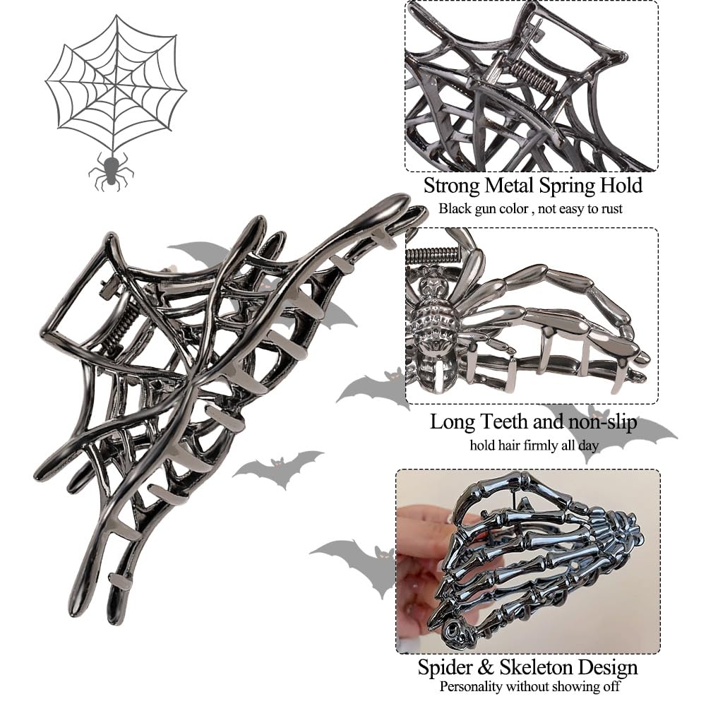 RAUIMOUR spider claw hair clip; versatile for thick or thin hair