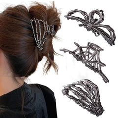 RAUIMOUR spider web hair clip large; secure grip for updos
