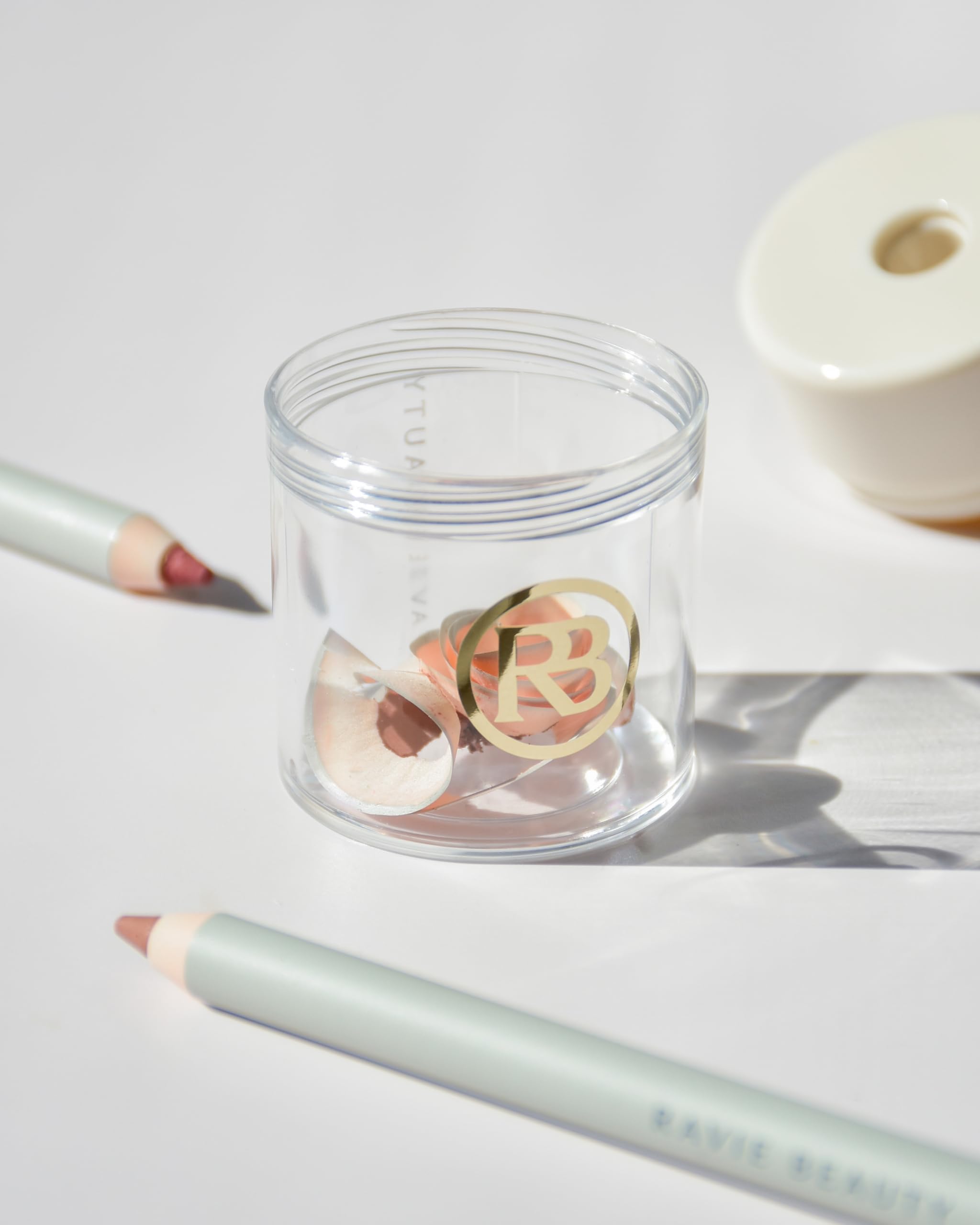 Ravie Beauty brow-pencil sharpener for even, natural brows.