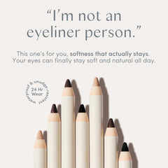 Ravie Beauty DRIFT longwear waterproof pencil stays put through daily activities.