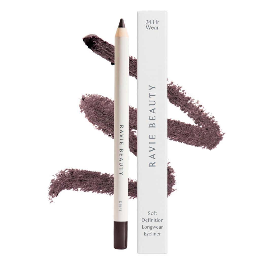 Ravie Beauty DRIFT soft-definition pencil for natural eye definition and everyday wear.