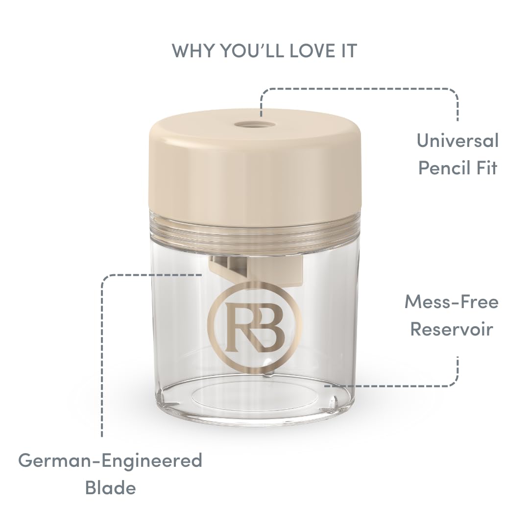 Ravie Beauty eye-pencil sharpener delivers clean lines for defined eyes.