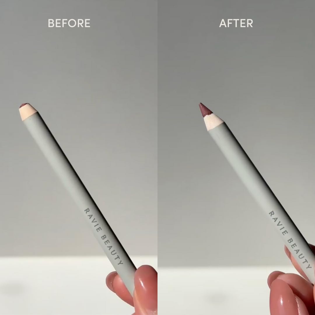 Ravie Beauty sharpener stored neatly in a makeup kit.