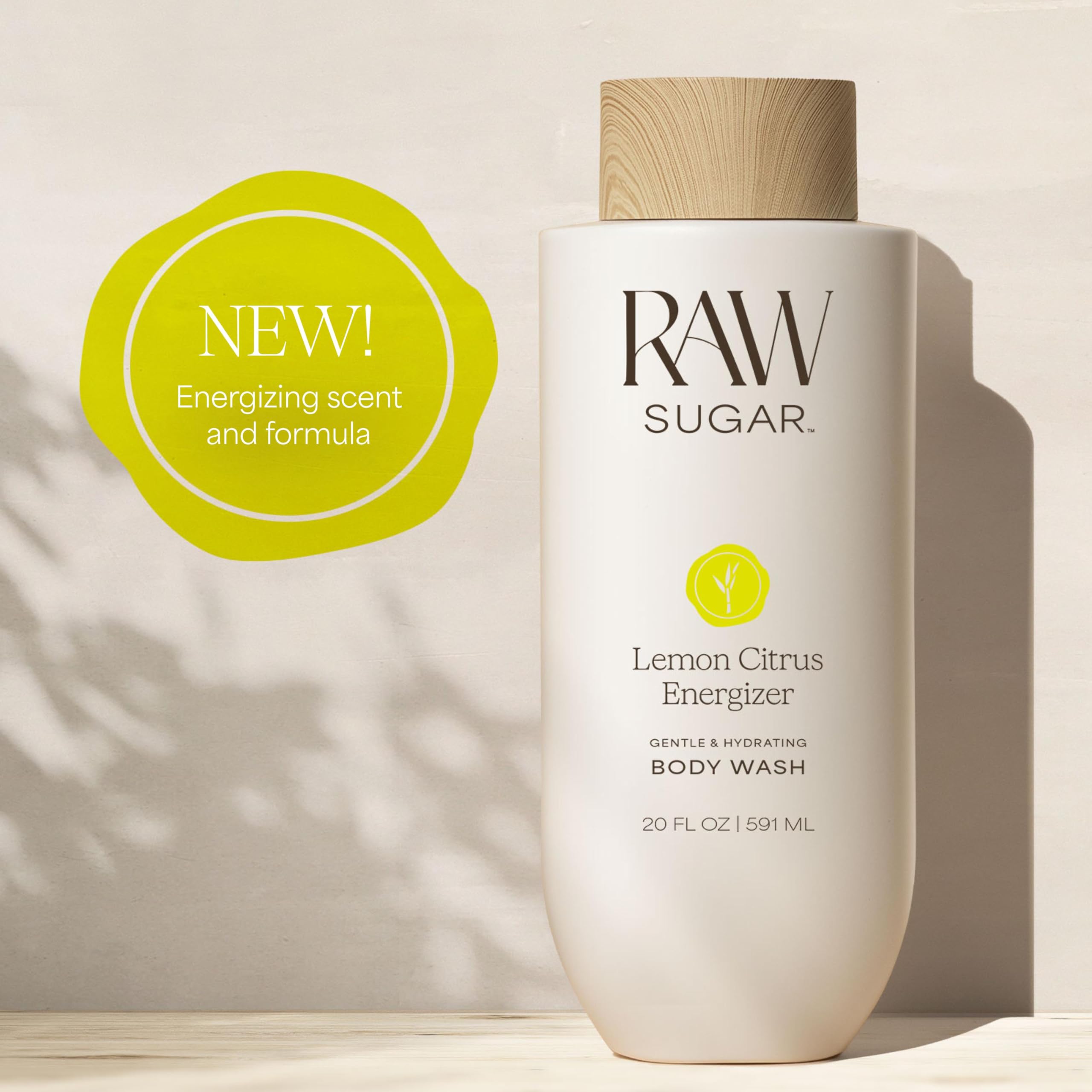 Etiqueta del gel energizante RAW SUGAR con aroma cítrico