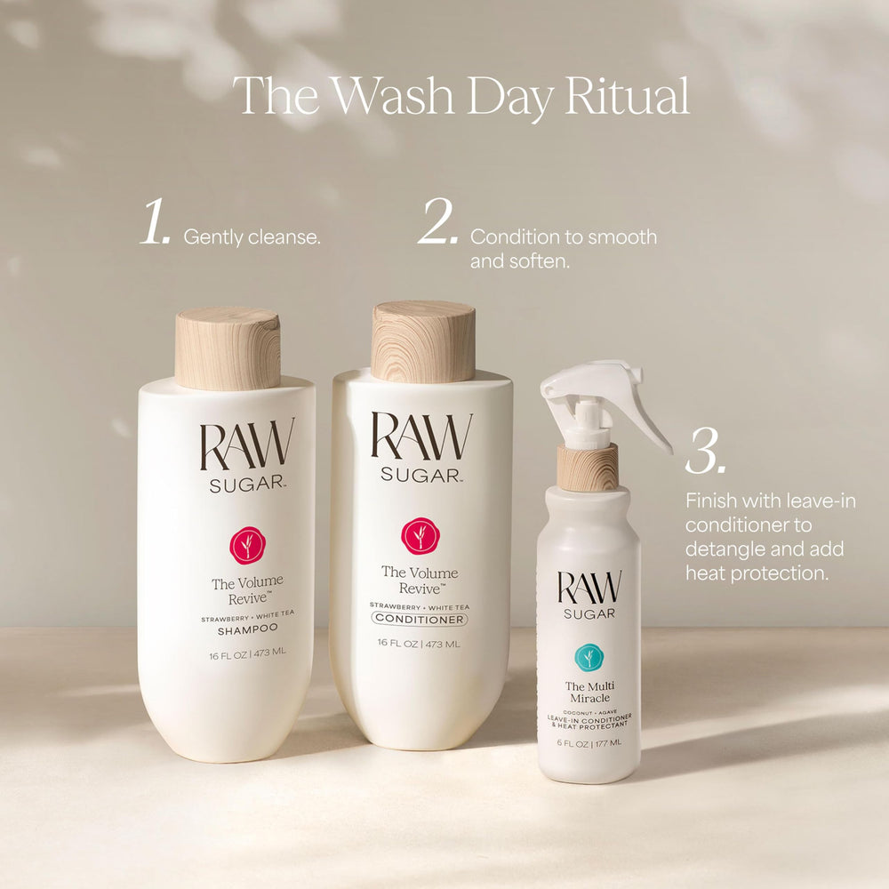 RAW SUGAR Volume Revive ceramidas, hidratación que no pesa