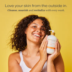 RAW SUGAR Watermelon Fresh Mint hand wash bottle delivers uplifting scent and gentle cleanse.