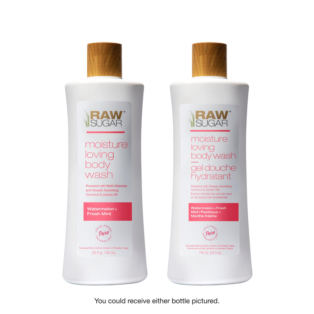 RAW SUGAR Watermelon Mint Refresh bottle cap enabling easy dispensing